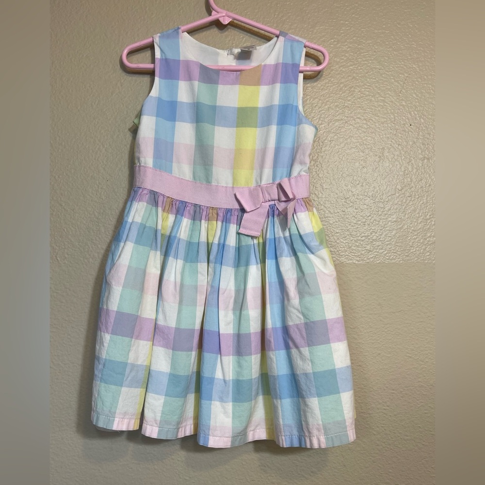 Girls Carters Pastel Plaid Party Dress 4 Toddler